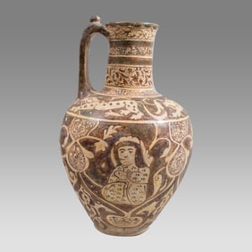 Large Islamic Persian Ceramic Luster Ware Jug.