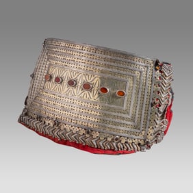 Rare antique Tekke Turkoman woman's head ornament/crown.