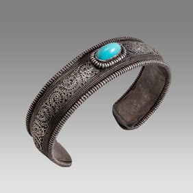Antique Indian Silver Bracalets.