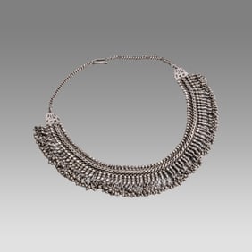 Antique Indian Silvered Necklace.