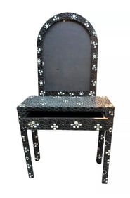 19th century Middle Eastern Syrian Mother Of Pearls Mirror and Console.