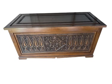20th century Middle Eastern Syrian Wood Trunk.