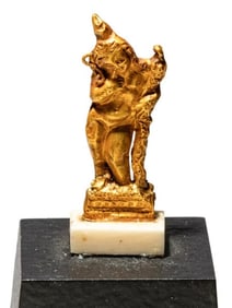 An Egyptian Gold Harpocrates Roman Period, Circa 1st Century B.C.-1st Century A.D.