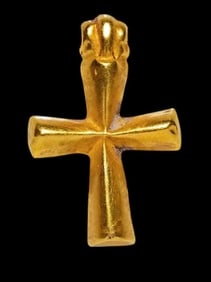 Byzantine Gold Cross Circa 6th-7th Century A.D.