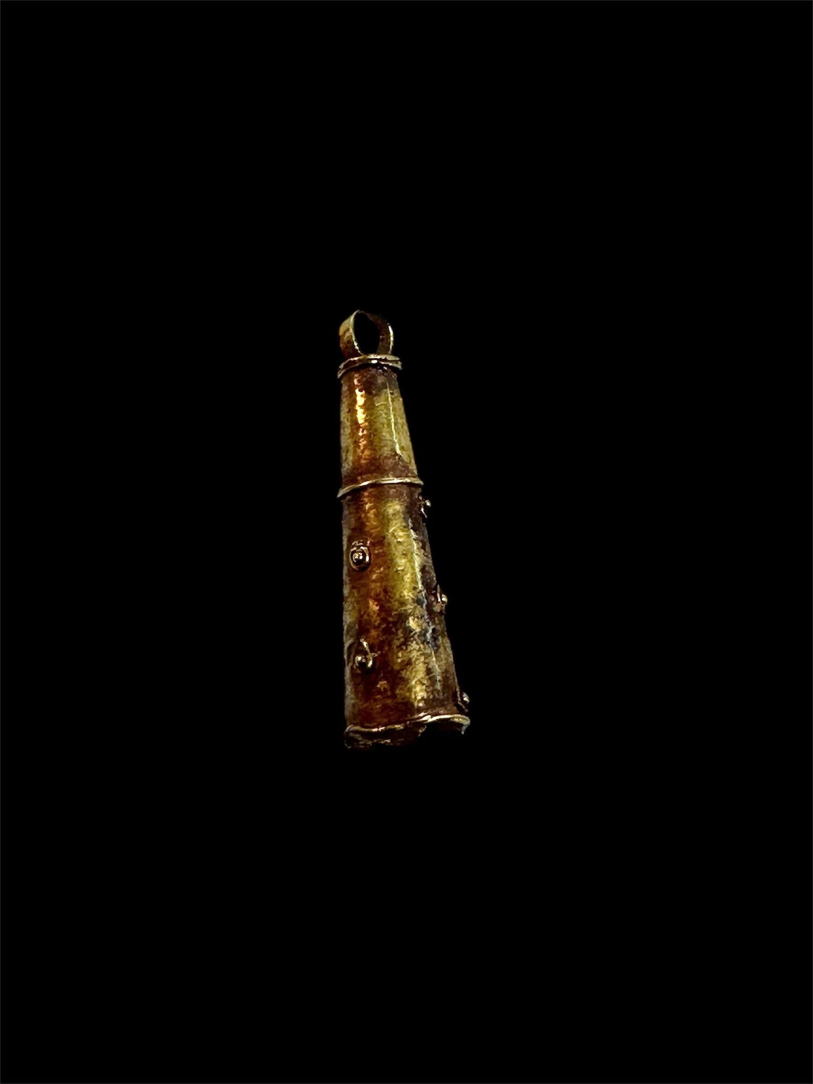 Ancient Roman Gold Herakles Club Pendant c.2nd century AD. (1 of 2)