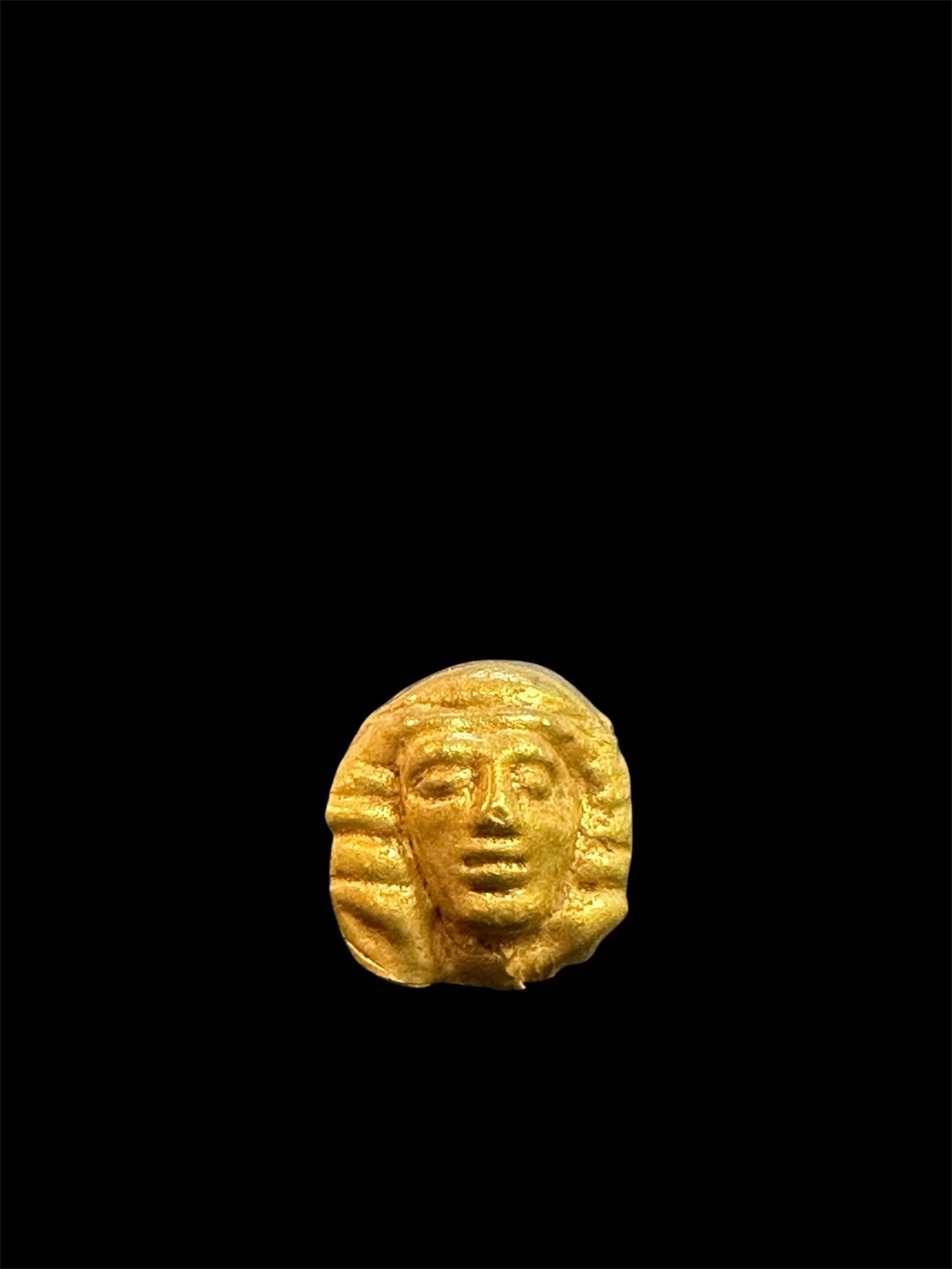 Ancient Hellenistic Gold applique with Face of Helios c.3rd century BC. (1 of 2)