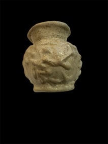 Ancient Sidonian Opaque White Glass Bottle c.1st century AD.