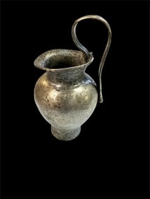 Ancient Greek Silver Juglet with Strap Handle c.3rd century BC.