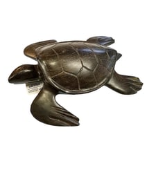 African Or Asian? Carved Hard Wood Turtle.