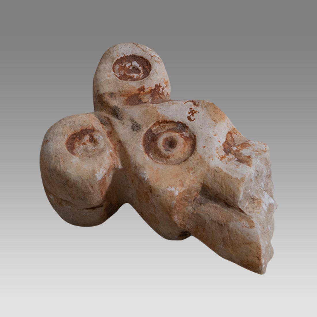 Ancient Near East, Anatolia, Tell Brak, Eye Idol c.3300-2500 BC. (1 of 3)