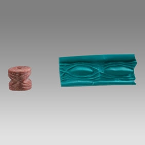 Ancient Mesopotamian, Jamdit Nasr Stone Cylinder Seal c.3000 BC.
