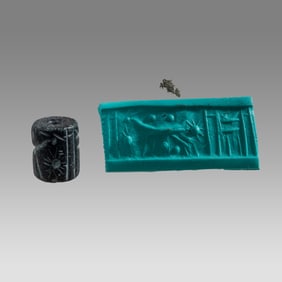 Ancient Mesopotamian, Early Dynastic Stone Cylinder Seals c.3000 BC.