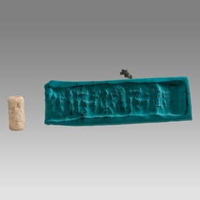 Ancient Mesopotamian, Marble Cylinder Seal c.2000-3000 BC.