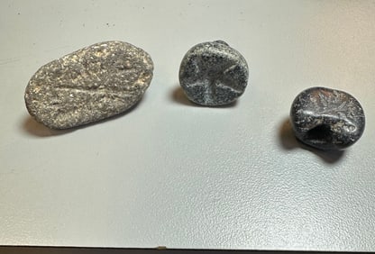 Ancient Mesopotamian, Stone Stamp Seals Early Dynastic c.5000-3000 BC. (3)