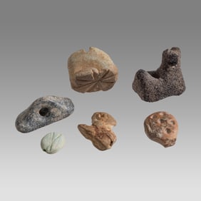 Ancient Mesopotamian, Stone Animal, Stamp Seals Early Dynastic c.5000-3000 BC. (6)