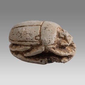 Ancient Egyptian Steatite Stone Scarab New Kingdom c.1200 BC.
