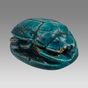Egyptian Steatite Stone Scarab, Possibly Ancient New Kingdom c.1550-1077 BC.
