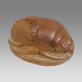 Ancient Phoenician Agate Scarab, Possibly ancient c.8th century BC.