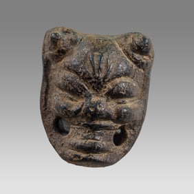 Ancient Messopotamian Bronze Head of Pazuzu c.2000 BC.