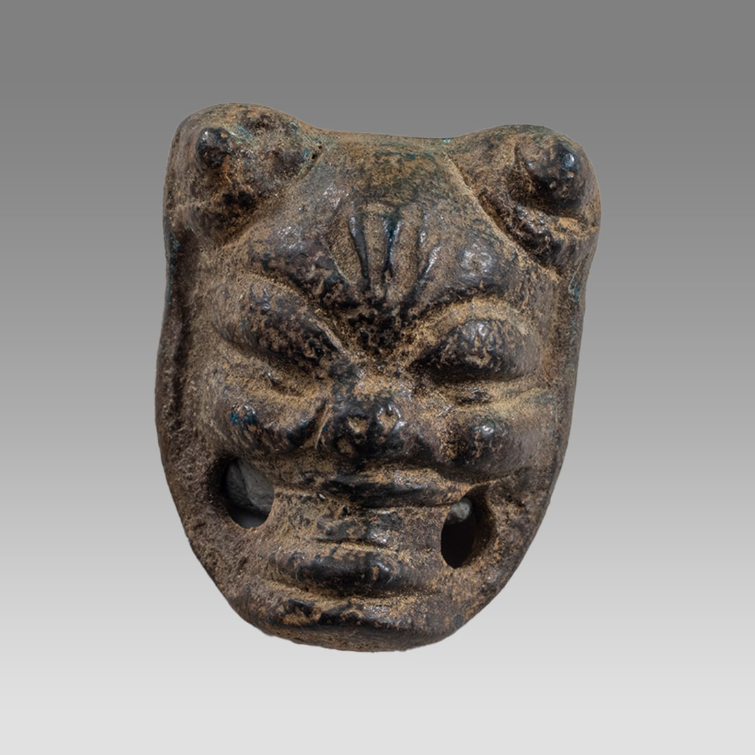 Ancient Messopotamian Bronze Head of Pazuzu c.2000 BC. (1 of 3)