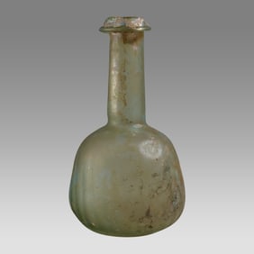 Large Ancient Roman Glass bottle c 2nd- 3rd C CE,