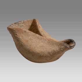 Ancient Holyland Hasmonean Oil Lamp Maccabean c.2nd and 1st century BCE.