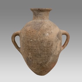 Ancient Holy Land Terracotta Amphora, Judaean Iron Age I, 1200-1000 BCE,