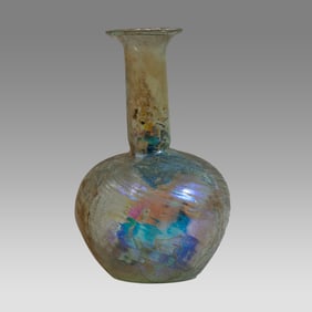 Ancient Roman Large Glass Bottle c.2nd century AD.