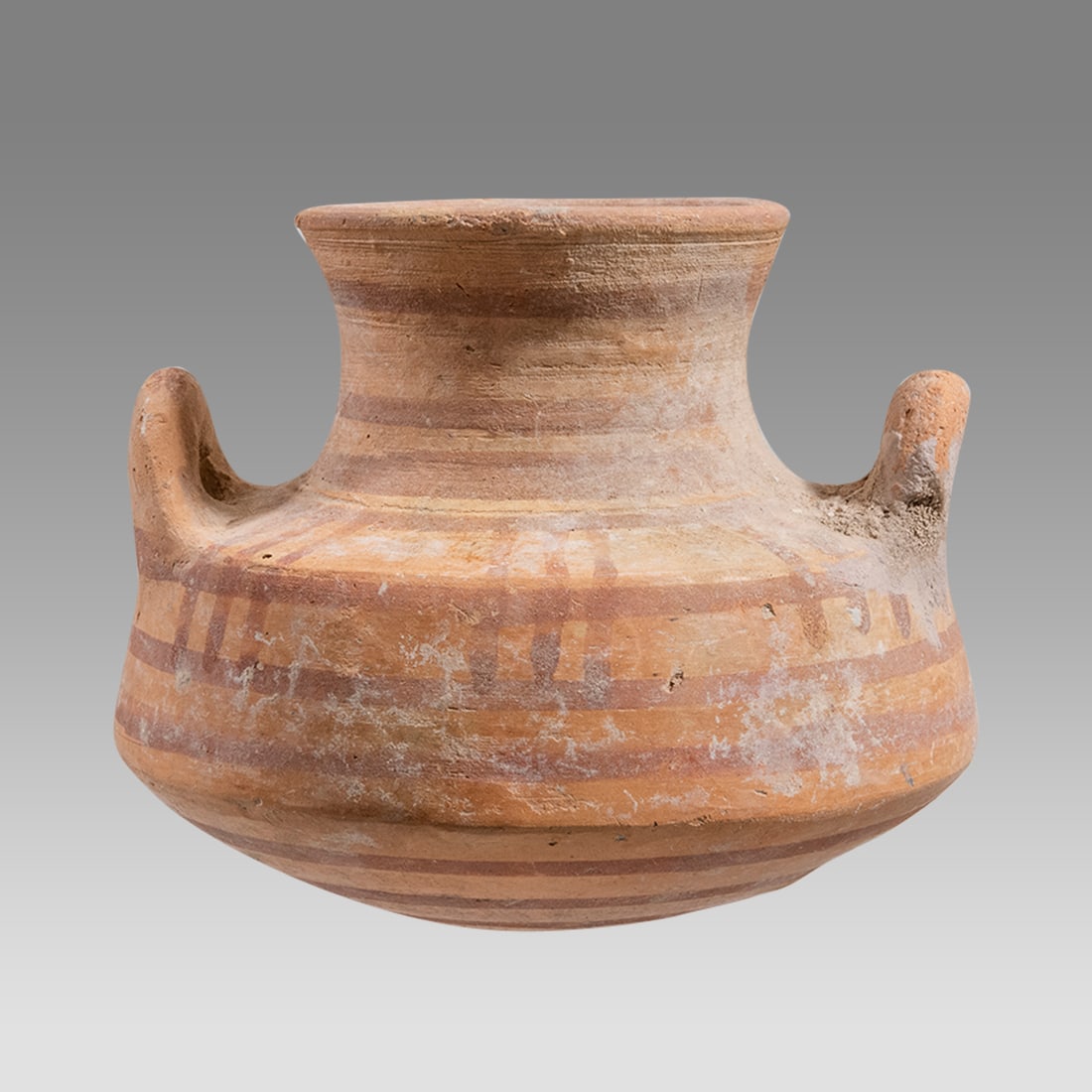 Large Ancient Holy Land Bronze Age Squat Jar c.2000 BC. (1 of 2)