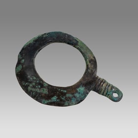 Ancient Europe Bronze Age Bronze Ring Ornament c.1200-900 BC.
