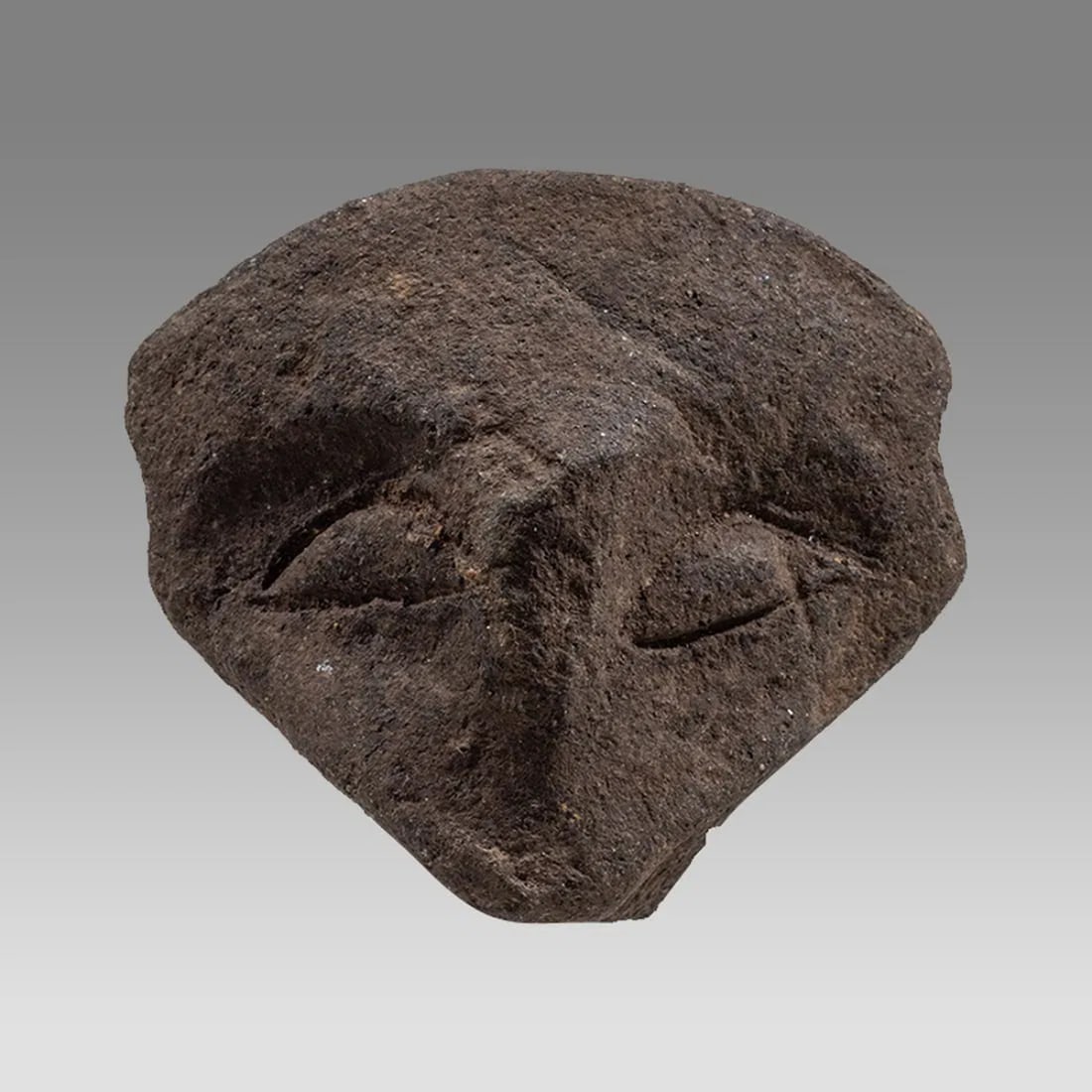 Ancient Vinca terracotta idol head Neolithic, circa 4500-4000 B.C. (1 of 3)