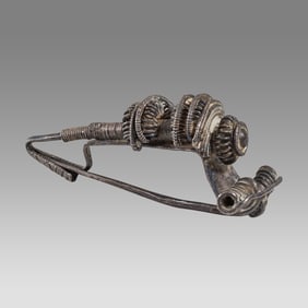 Ancient Roman Silver Fibula c.2nd-4th century AD.