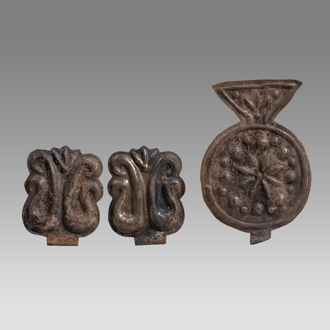 Lot of 3 Medieval to 18th century Silver Ornaments. (1 of 2)