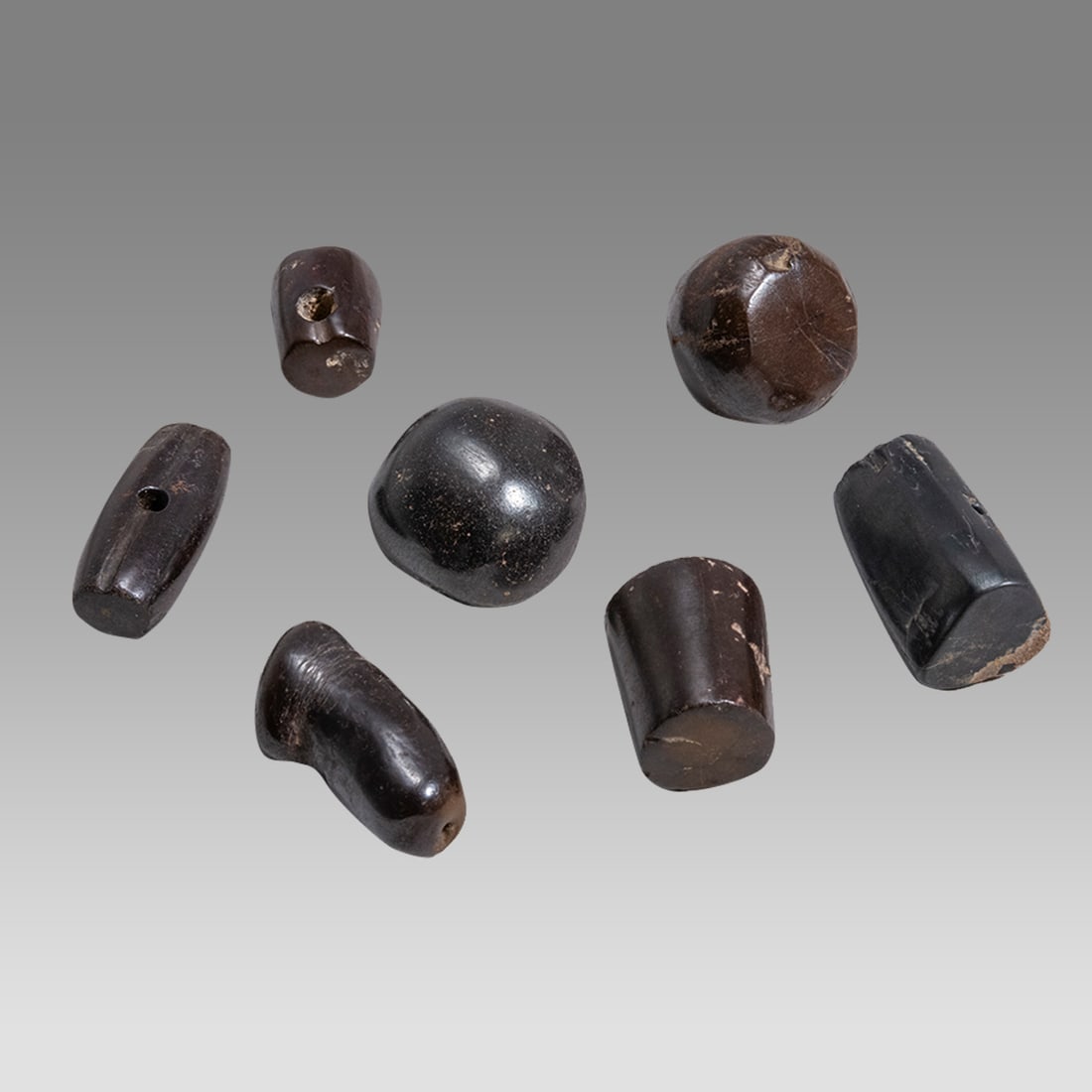 Lot of 7 Ancient Mesopotamian hematite stone Weights c.2000-1000 BC. (1 of 1)