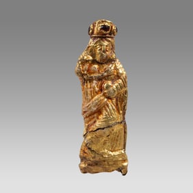 Ancient Byzantine Gold Figure of Saint c.8th century AD.