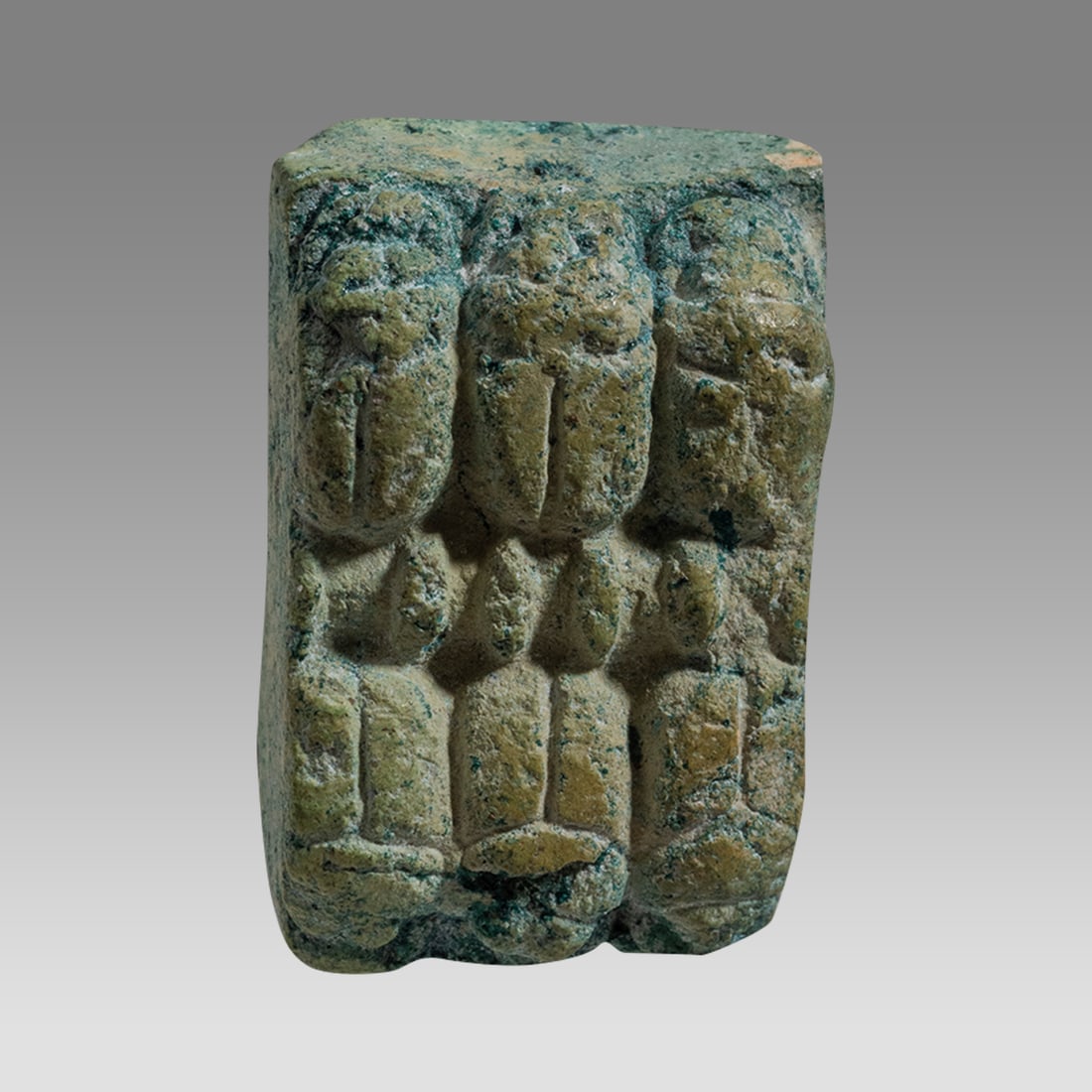 Ancient Egyptian Steatite Stone Scaraboid Amulet, New Kingdom c.1550-1077 BC. (1 of 2)