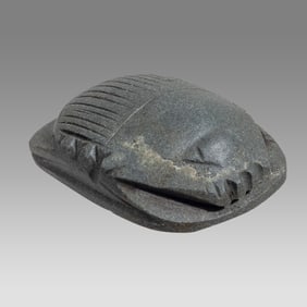 Large Egyptian Stone Heart Scarab Possibly Ancient.