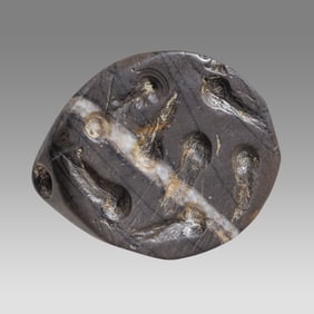 Ancient Mesopotamian Early Dynastic Stone Stamp Seal.