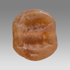 Ancient Mesopotamian Early Dynastic Stone Stamp Seal.
