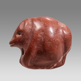 Ancient Mesopotamian Early Dynastic Stone Animal Stamp Seal.