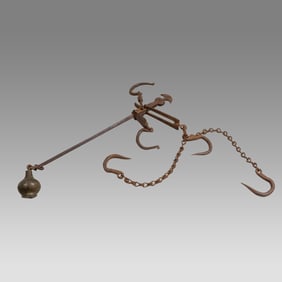 19th century Ottoman Steelyard Scale.