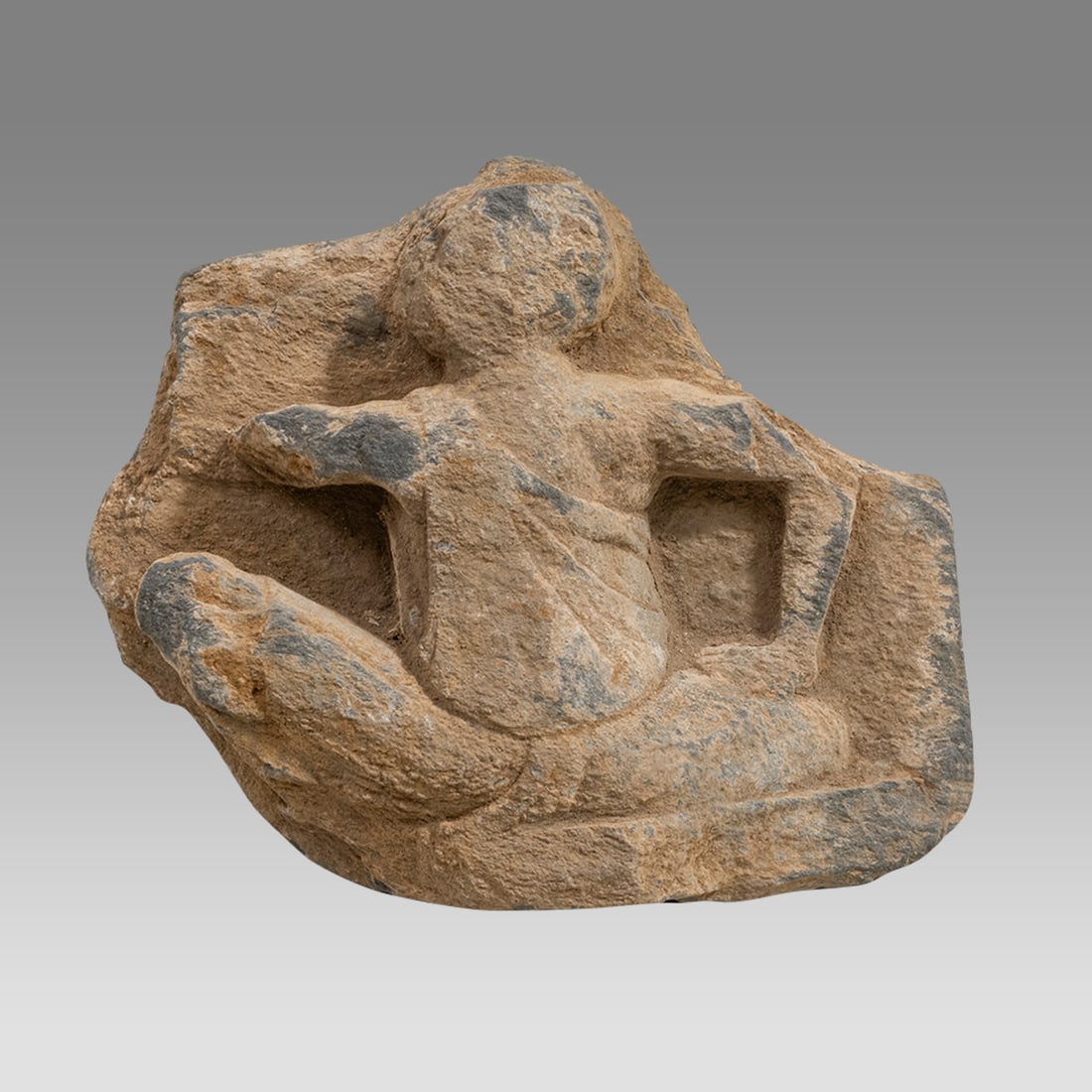 Ancient Gandharan Schist Stone Frieze Panel c.2nd century AD. (1 of 2)