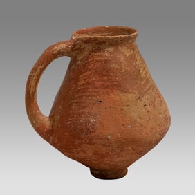 Early Bronze Age Terra Cotta Burnished One Handled Jar Early Bronze Age ca. 2250 – 3000 BC.