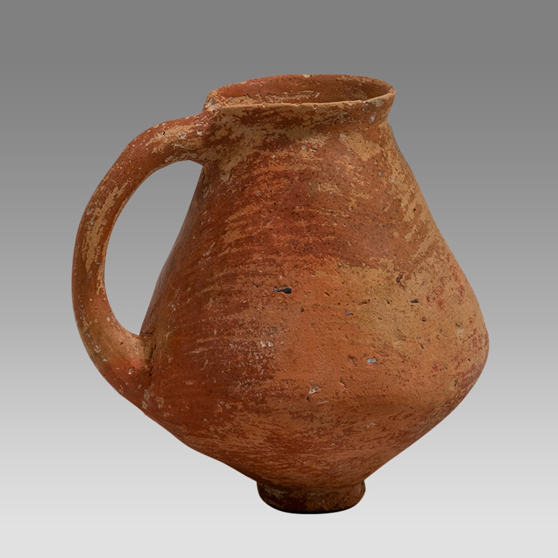Early Bronze Age Terra Cotta Burnished One Handled Jar Early Bronze Age ca. 2250 – 3000 BC. (1 of 2)
