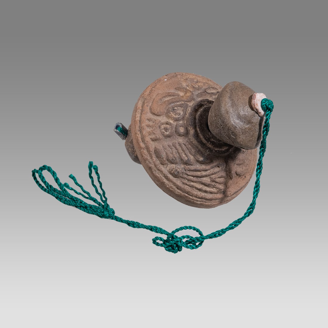 Ancient Pre Columbian Pottery Large Spindle Whorl c.10th century AD. (3) (1 of 1)