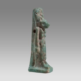 Ancient Egyptian Faience Amulet Of Anubis LATE PERIOD CIRCA 664-332 B.C.