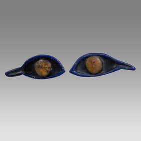 A Pair of Ancient Egyptian Lapis Lazuli Eyes LATE PERIOD CIRCA 664-332 B.C.