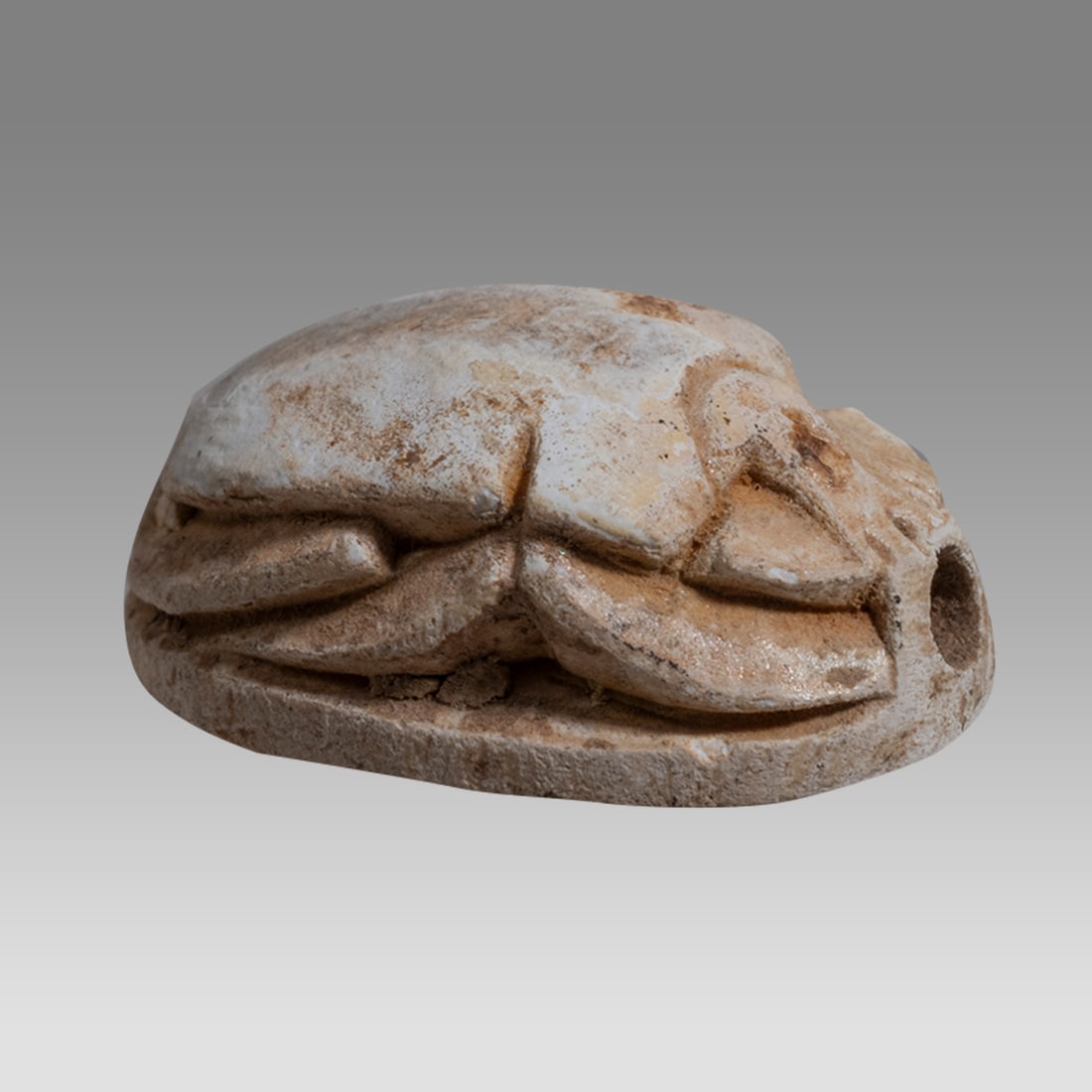 Ancient Egyptian Steatite stone Scarab c.1500-1100 BCE. (1 of 2)