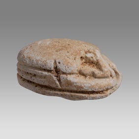 Ancient Egyptian Steatite stone Scarab c.1500-1100 BCE.