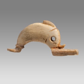 Ancient Roman Carved Bone Dolphin c.1st-2nd century AD.